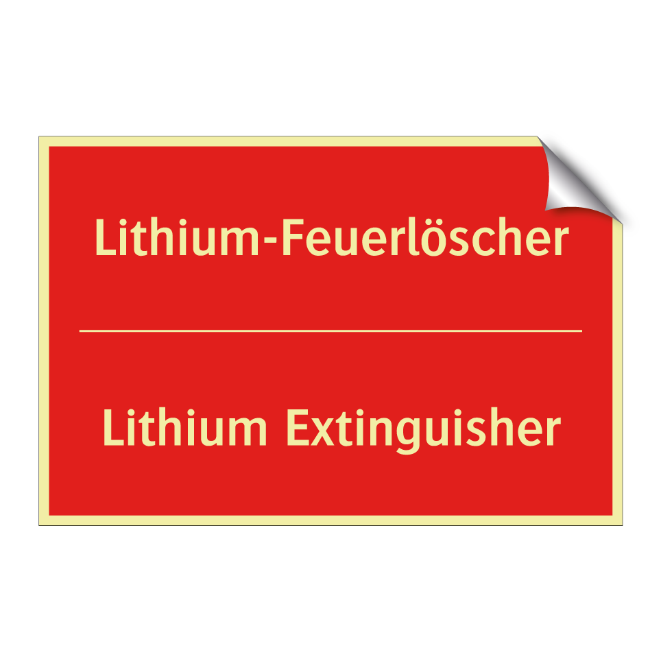 Lithium-Feuerlöscher - Lithium Extinguisher
