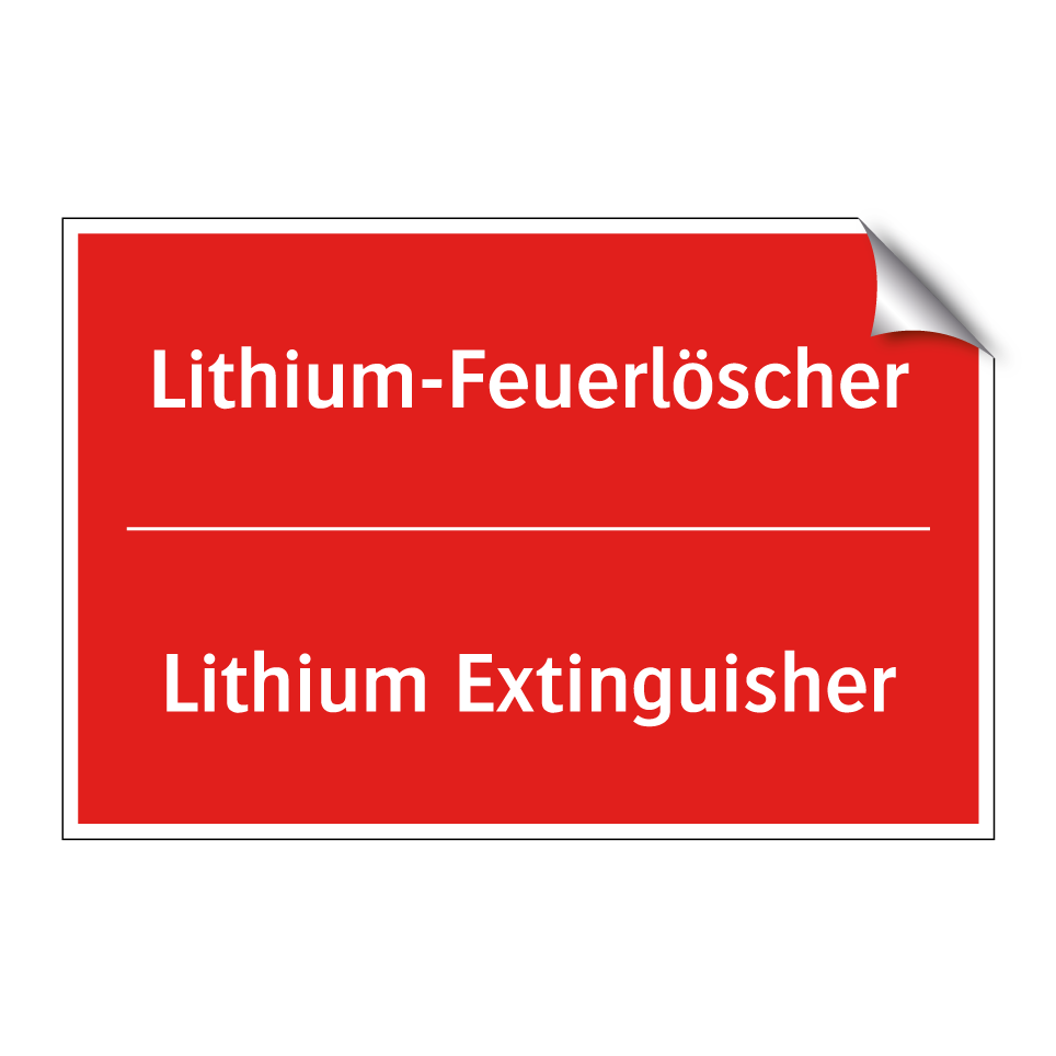 Lithium-Feuerlöscher - Lithium Extinguisher