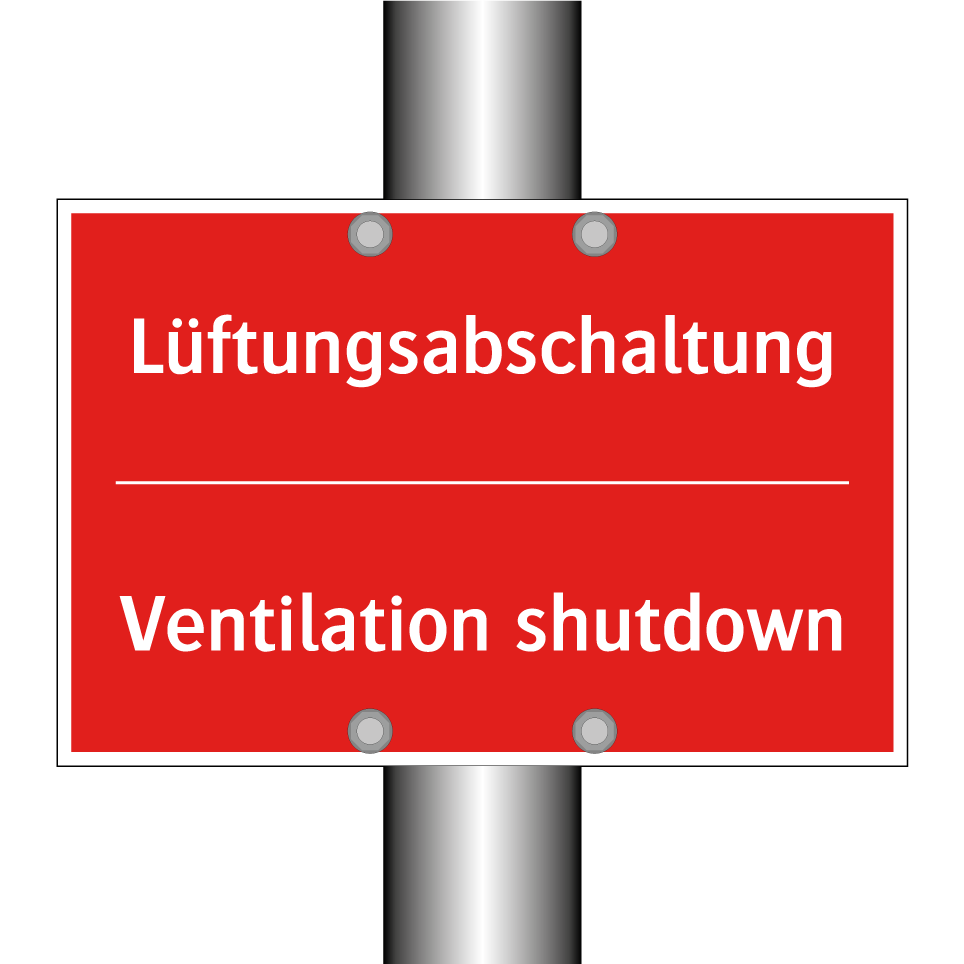 Lüftungsabschaltung - Ventilation shutdown