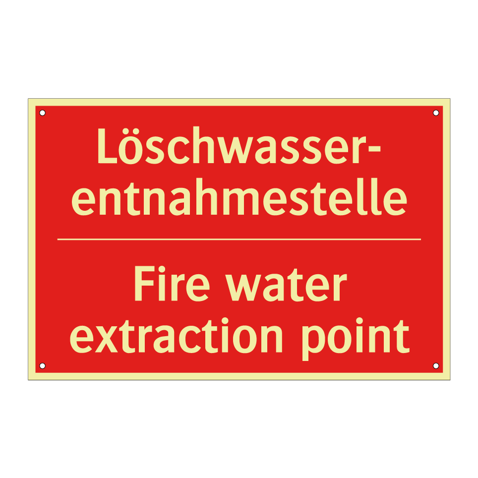Löschwasser- entnahmestelle - Fire water extraction point