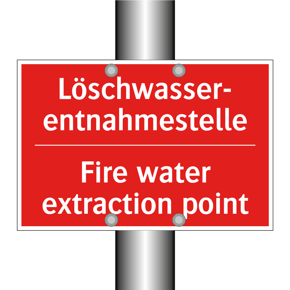 Löschwasser- entnahmestelle - Fire water extraction point