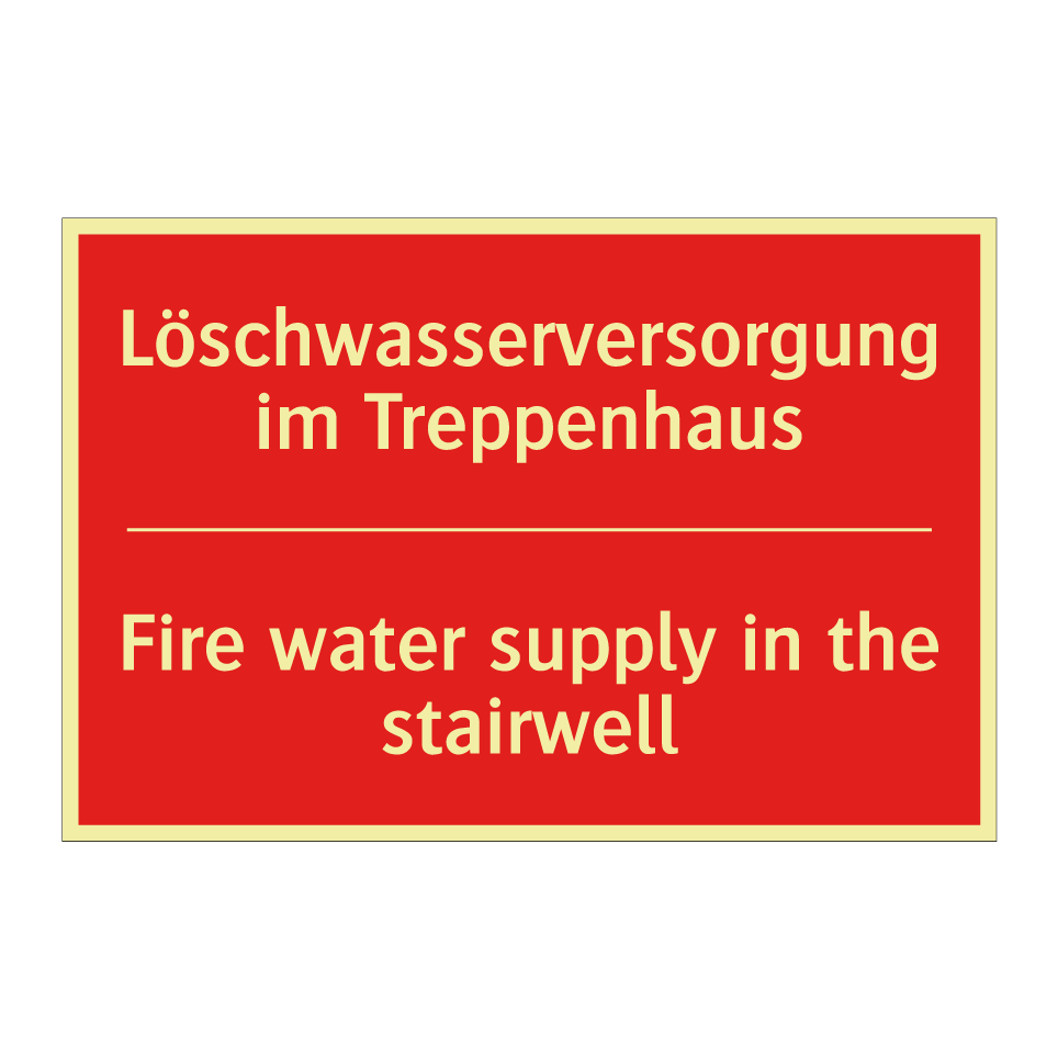 Löschwasserversorgung im Treppenhaus/.../ - Fire water supply in the stairwell/.../