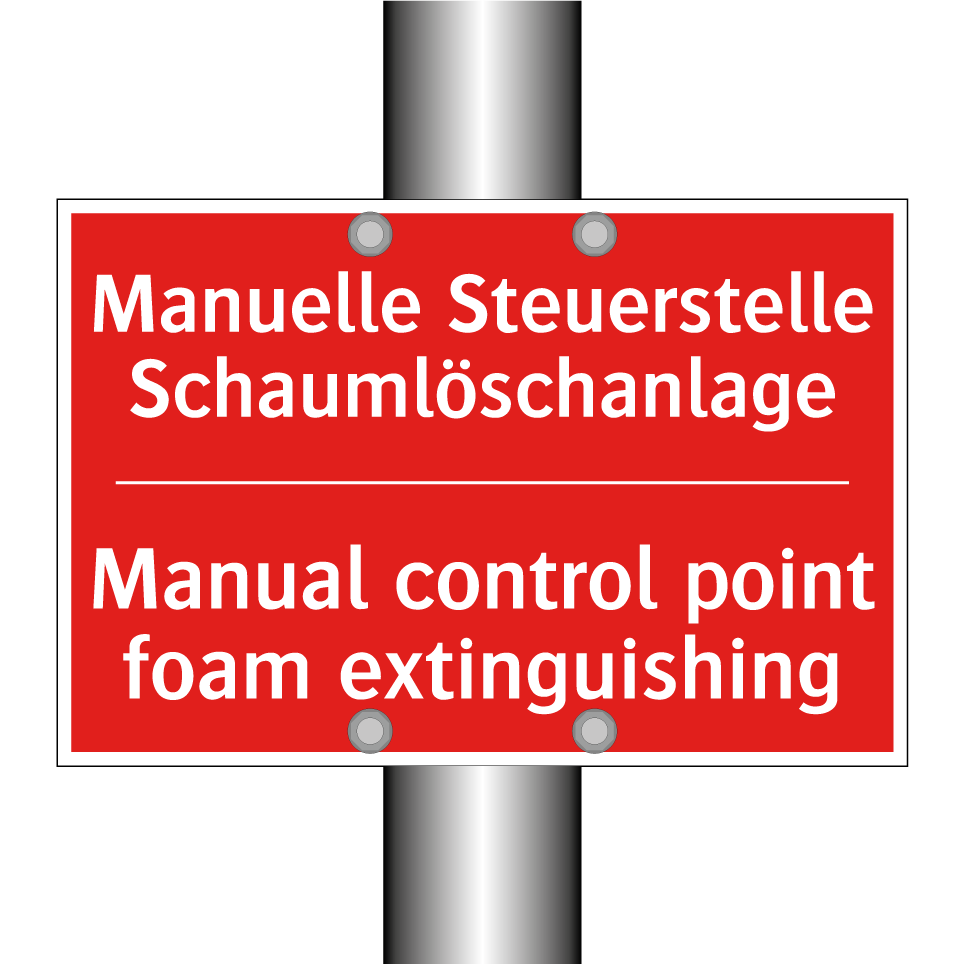 Manuelle Steuerstelle Schaumlöschanlage/.../ - Manual control point foam extinguishing/.../