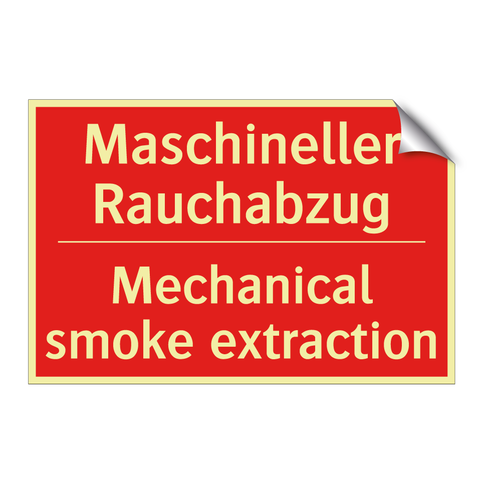 Maschineller Rauchabzug - Mechanical smoke extraction