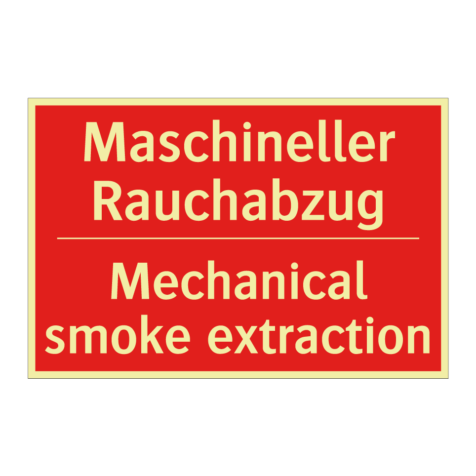 Maschineller Rauchabzug - Mechanical smoke extraction