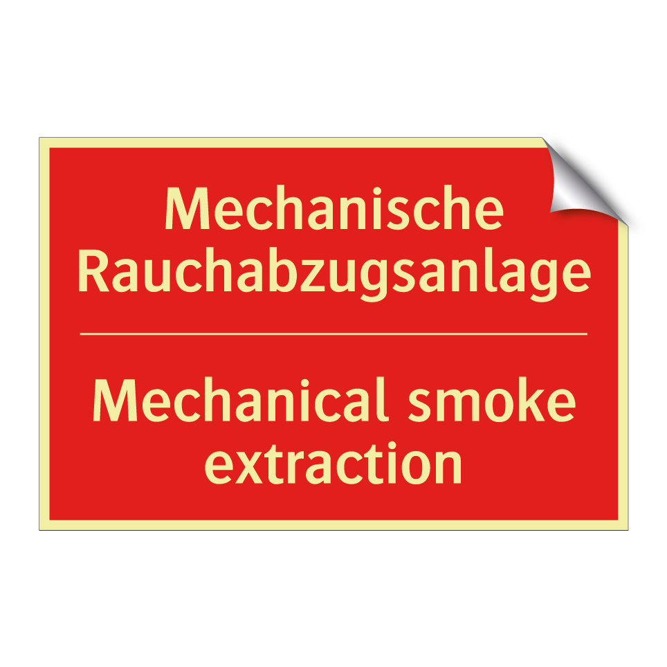 Mechanische Rauchabzugsanlage - Mechanical smoke extraction