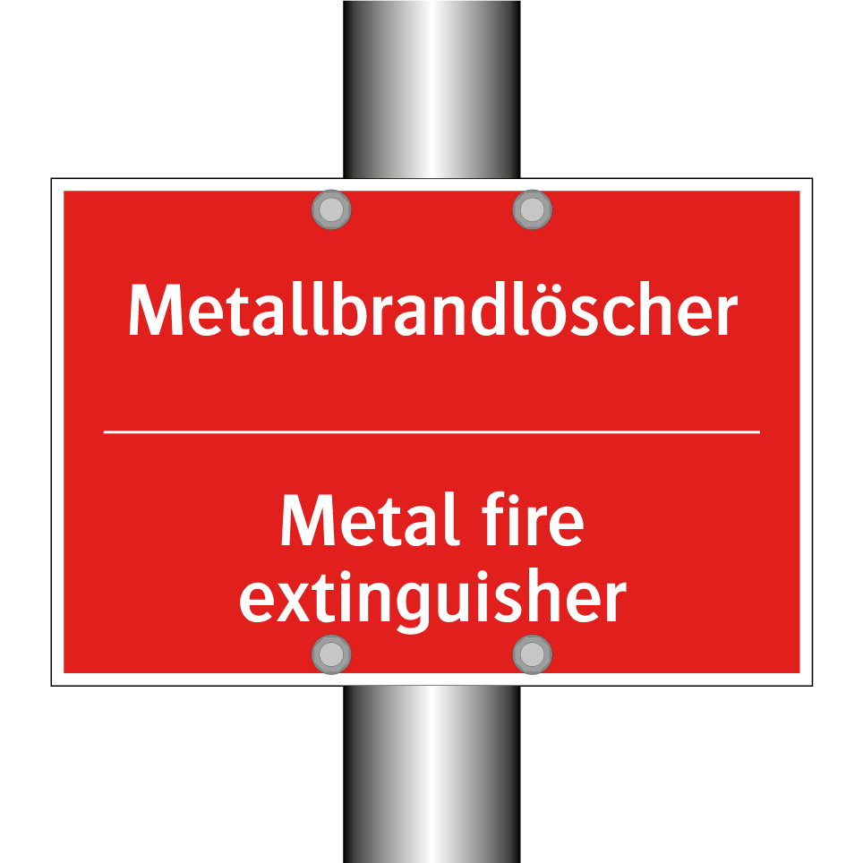 Metallbrandlöscher - Metal fire extinguisher