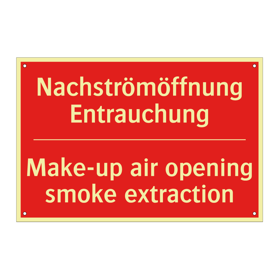 Nachströmöffnung Entrauchung - Make-up air opening smoke extraction/.../