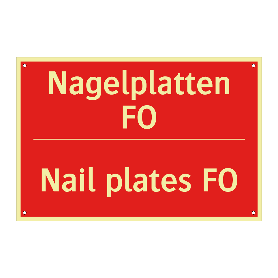 Nagelplatten FO - Nail plates FO