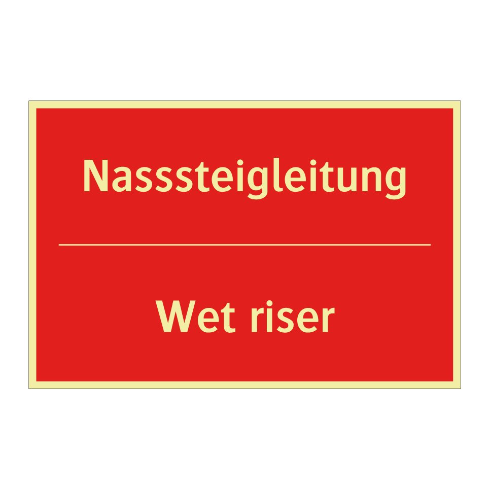 Nasssteigleitung - Wet riser