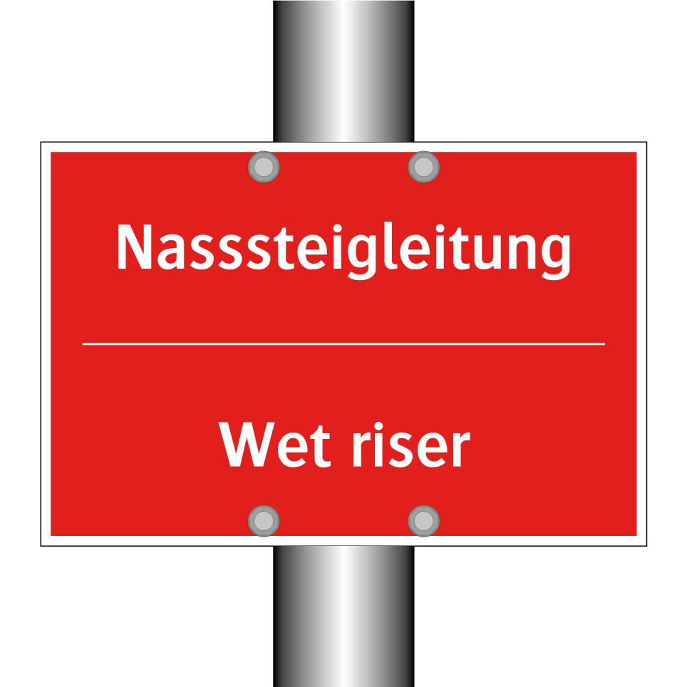 Nasssteigleitung - Wet riser