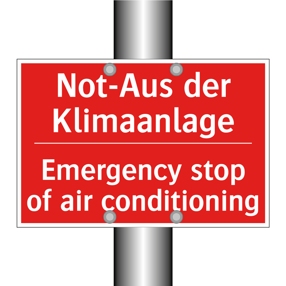 Not-Aus der Klimaanlage - Emergency stop of air conditioning/.../