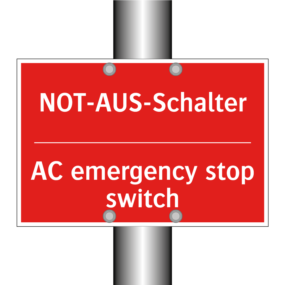 NOT-AUS-Schalter - AC emergency stop switch