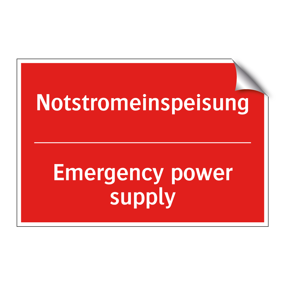 Notstromeinspeisung - Emergency power supply