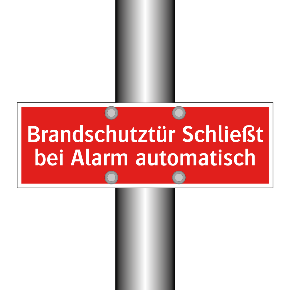 Brandschutztür Schließt bei Alarm automatisch