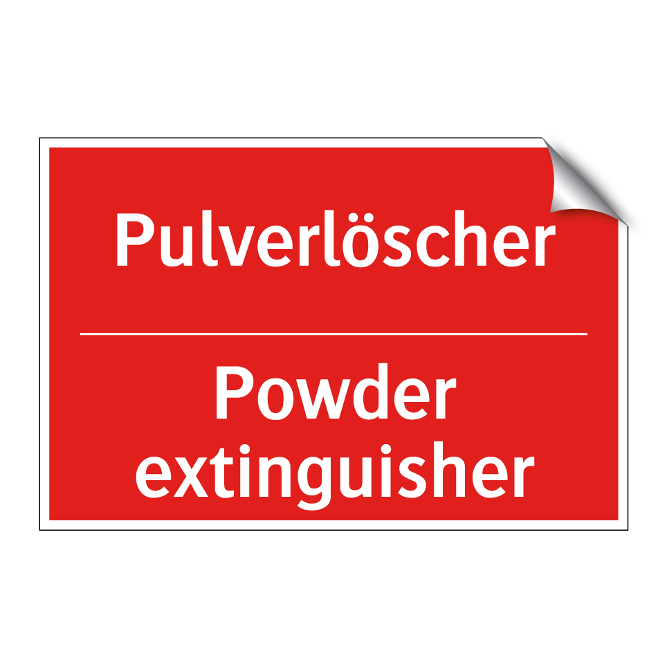 Pulverlöscher - Powder extinguisher