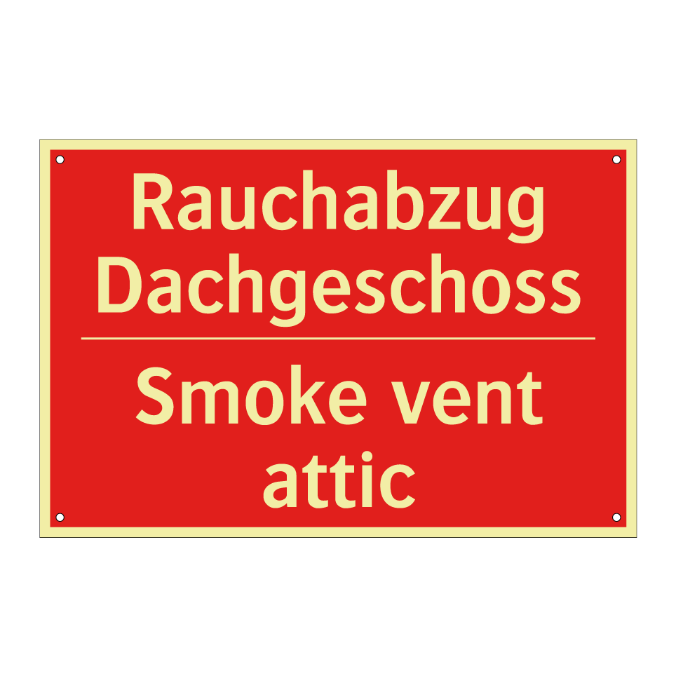 Rauchabzug Dachgeschoss - Smoke vent attic