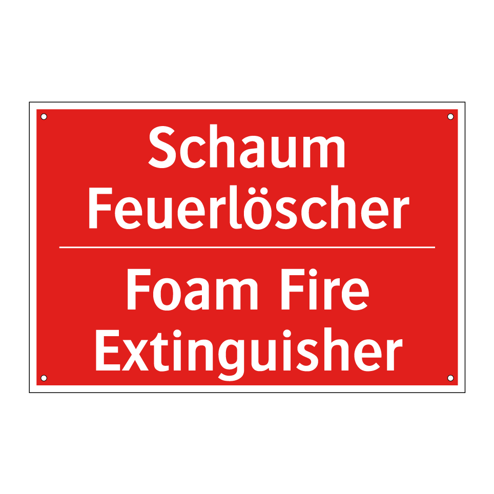 Schaum Feuerlöscher - Foam Fire Extinguisher
