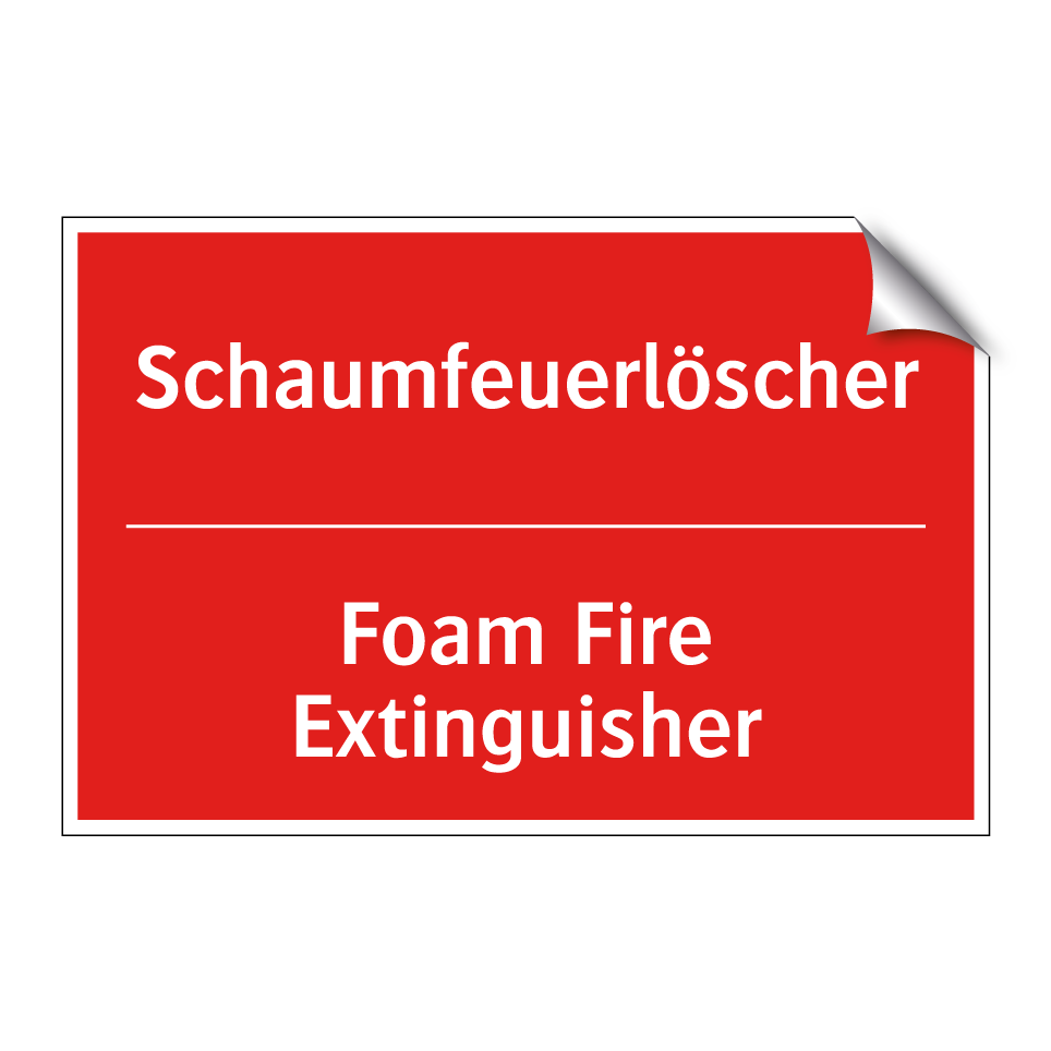 Schaumfeuerlöscher - Foam Fire Extinguisher