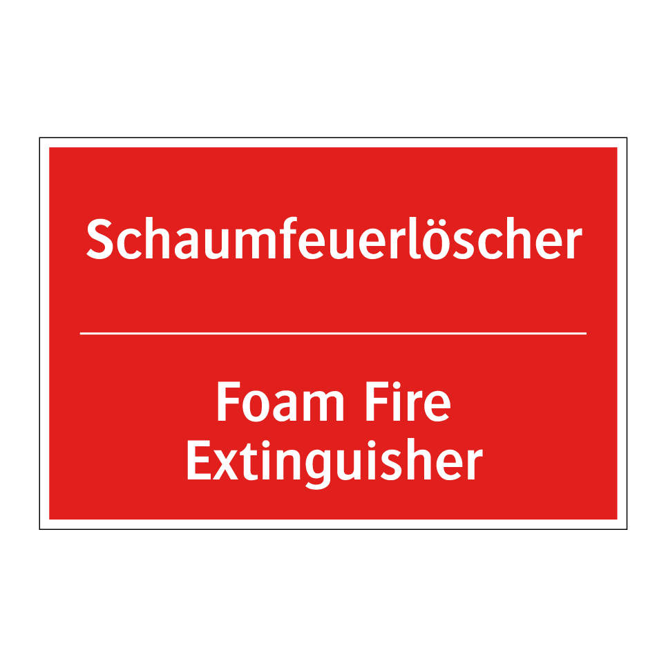 Schaumfeuerlöscher - Foam Fire Extinguisher