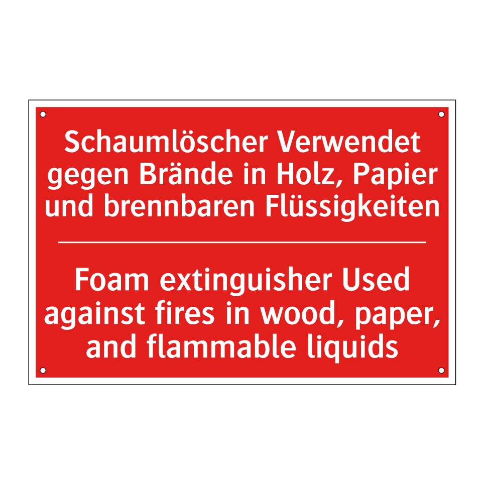Schaumlöscher Verwendet gegen /.../ - Foam extinguisher Used against /.../