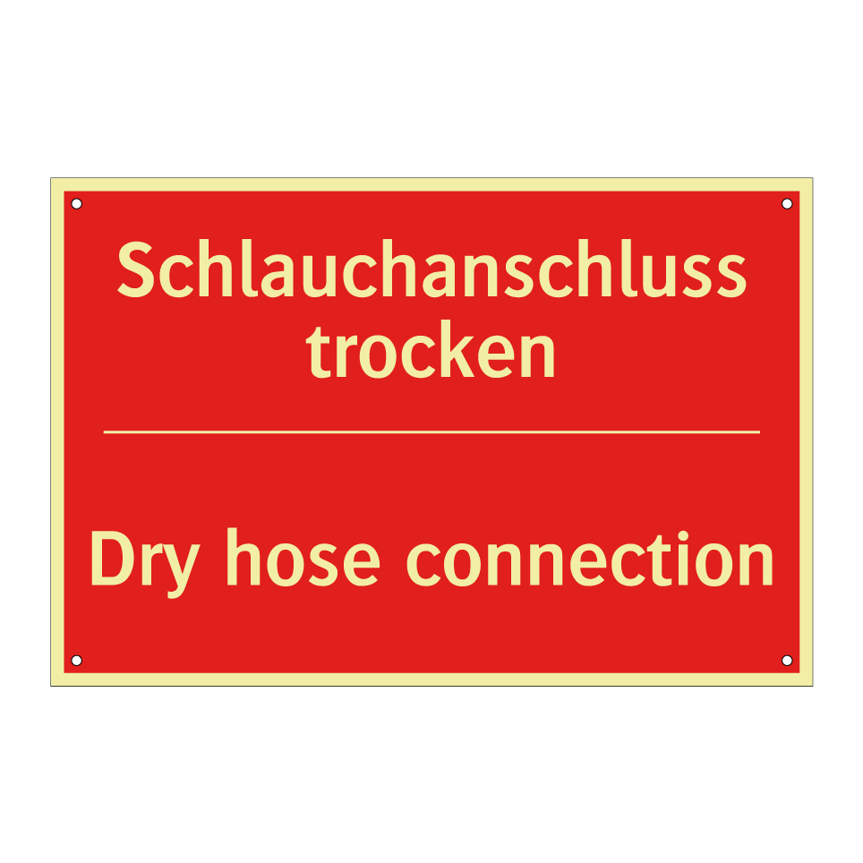 Schlauchanschluss trocken - Dry hose connection