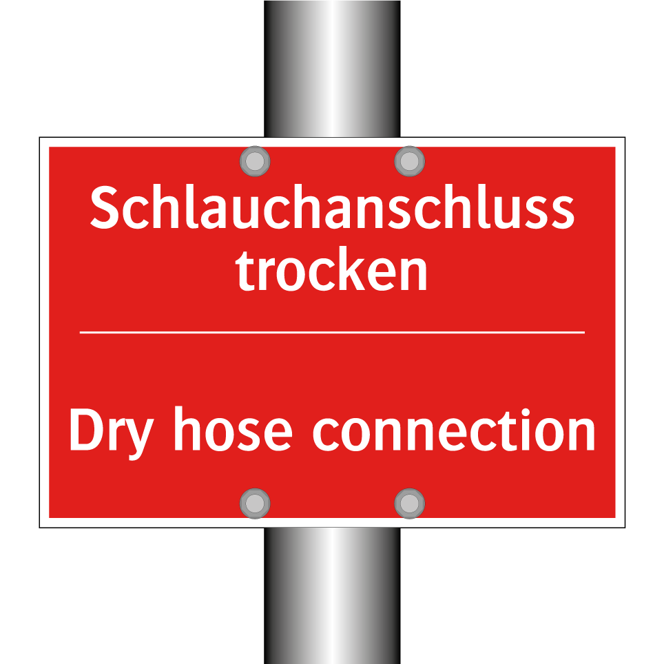 Schlauchanschluss trocken - Dry hose connection