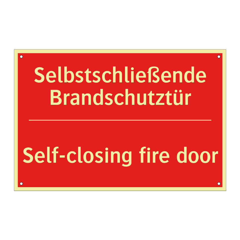 Selbstschließende Brandschutztür/.../ - Self-closing fire door