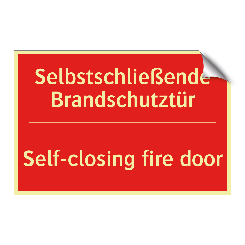 Selbstschließende Brandschutztür/.../ - Self-closing fire door