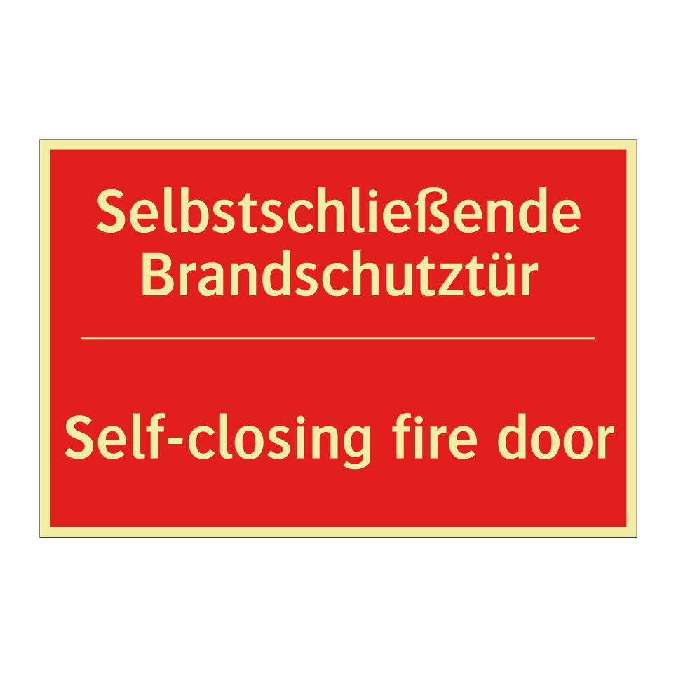 Selbstschließende Brandschutztür/.../ - Self-closing fire door