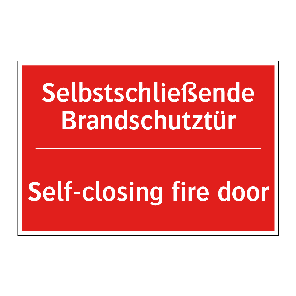 Selbstschließende Brandschutztür/.../ - Self-closing fire door