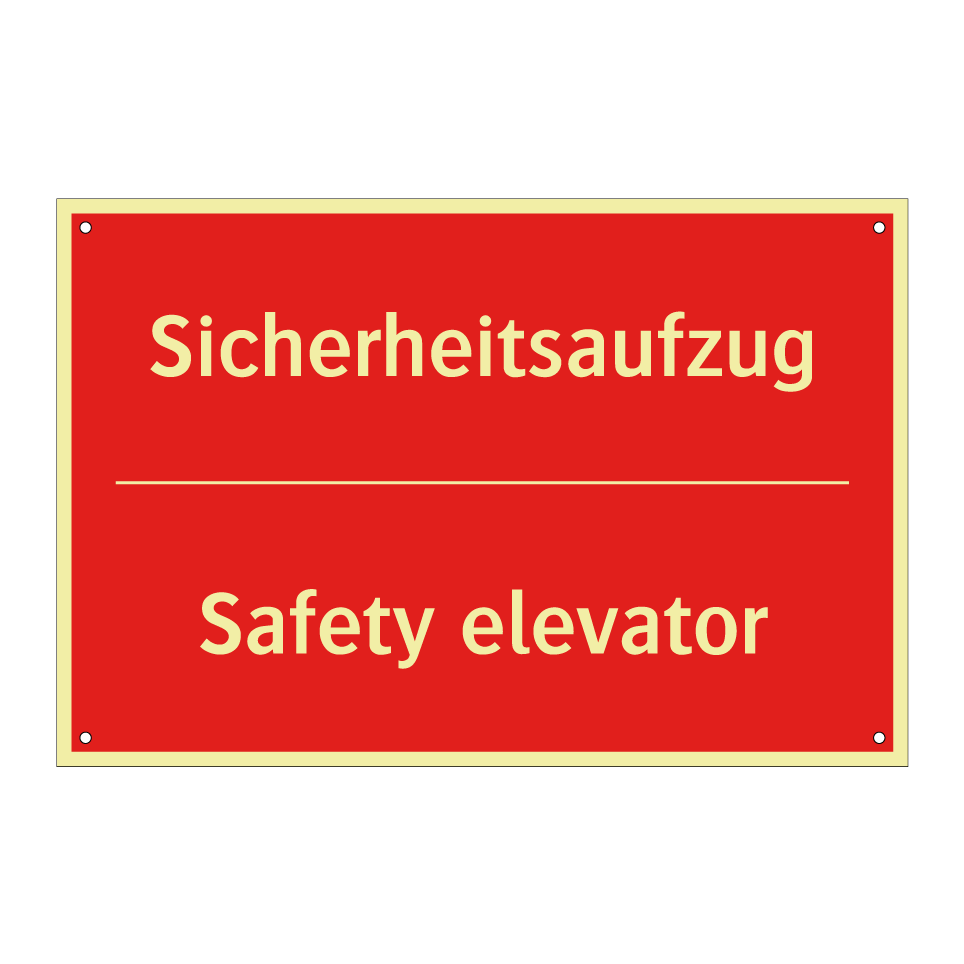 Sicherheitsaufzug - Safety elevator