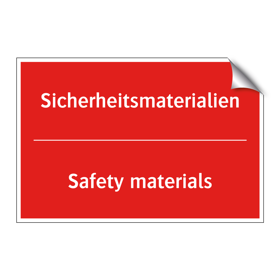 Sicherheitsmaterialien - Safety materials