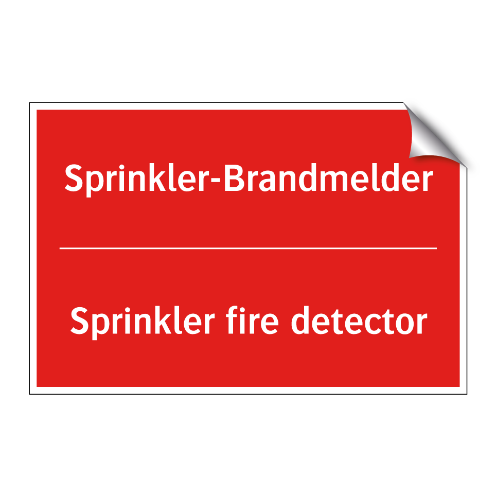 Sprinkler-Brandmelder - Sprinkler fire detector
