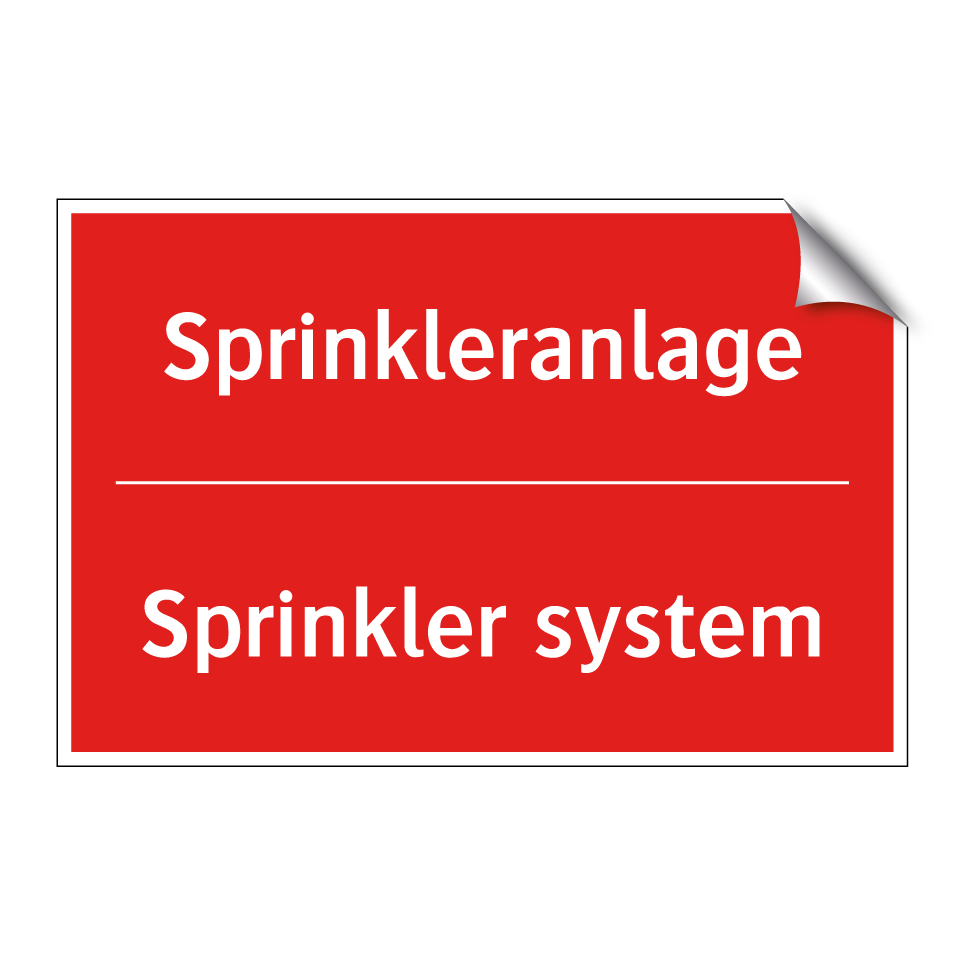 Sprinkleranlage - Sprinkler system
