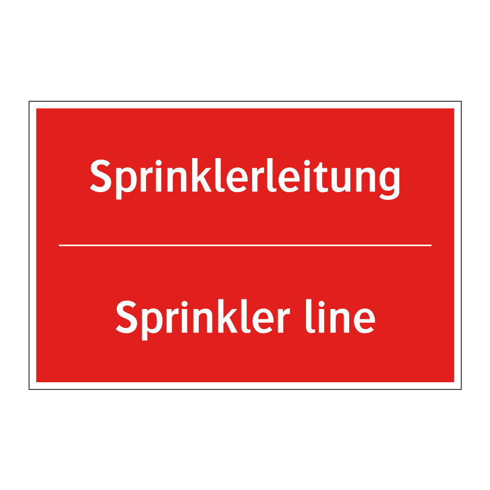Sprinklerleitung - Sprinkler line