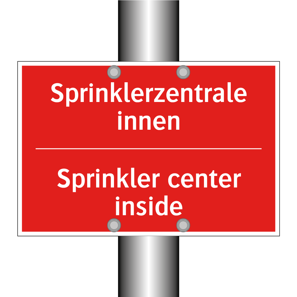 Sprinklerzentrale innen - Sprinkler center inside