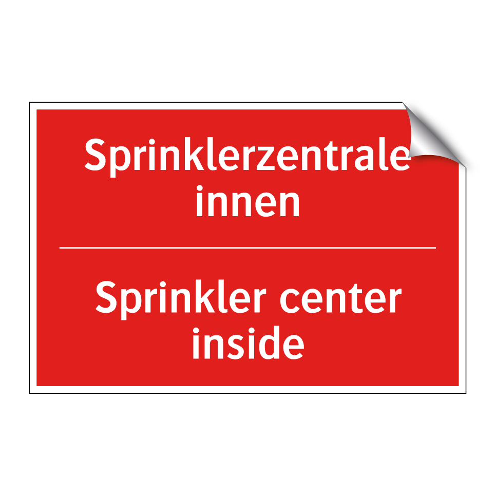 Sprinklerzentrale innen - Sprinkler center inside