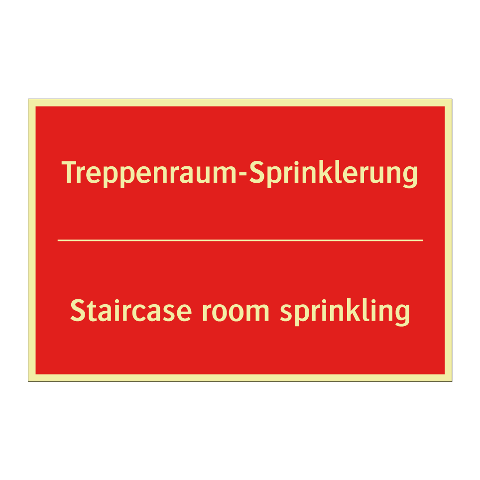 Treppenraum-Sprinklerung - Staircase room sprinkling