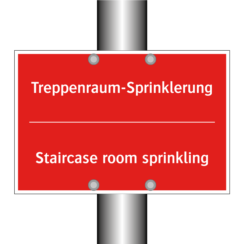Treppenraum-Sprinklerung - Staircase room sprinkling