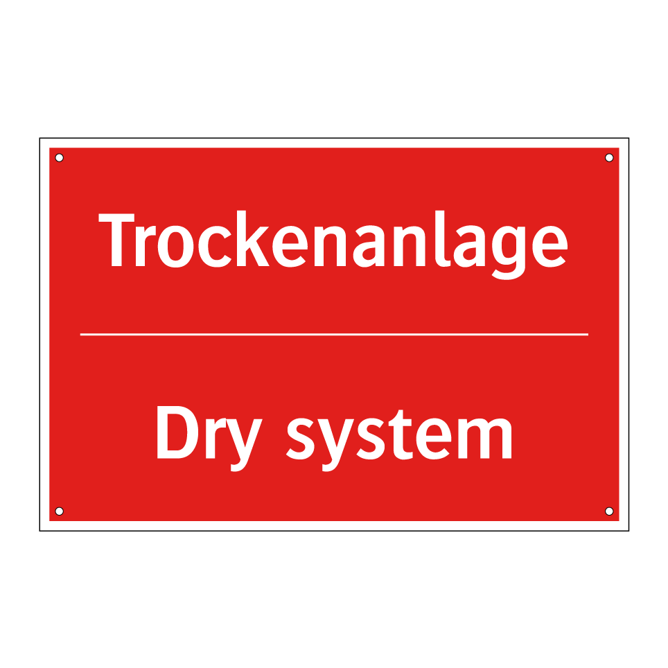 Trockenanlage - Dry system