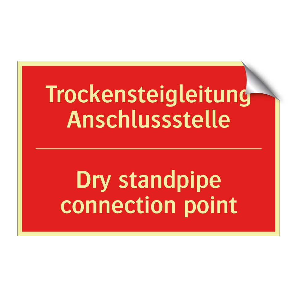 Trockensteigleitung Anschlussstelle/.../ - Dry standpipe connection point