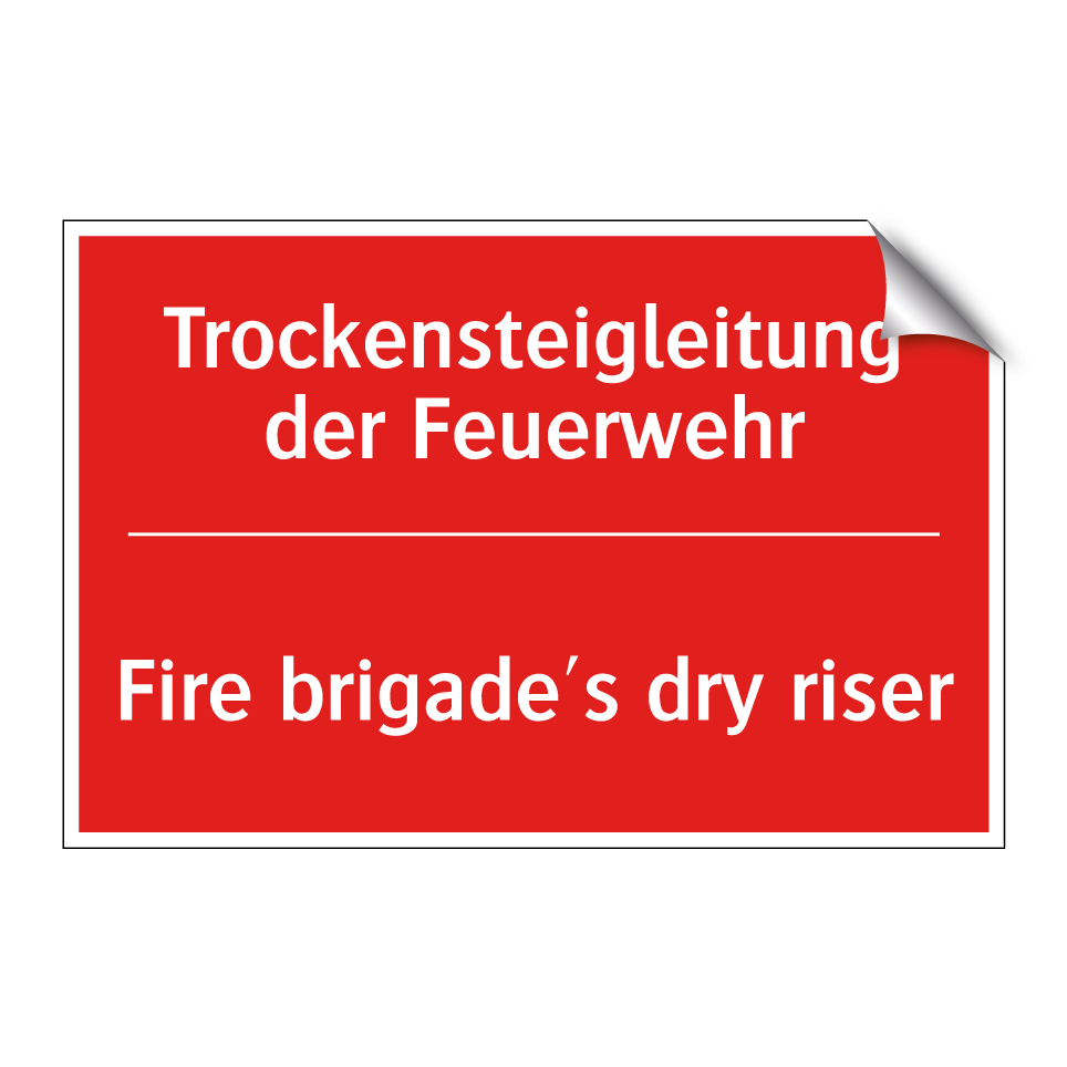 Trockensteigleitung der Feuerwehr/.../ - Fire brigade's dry riser