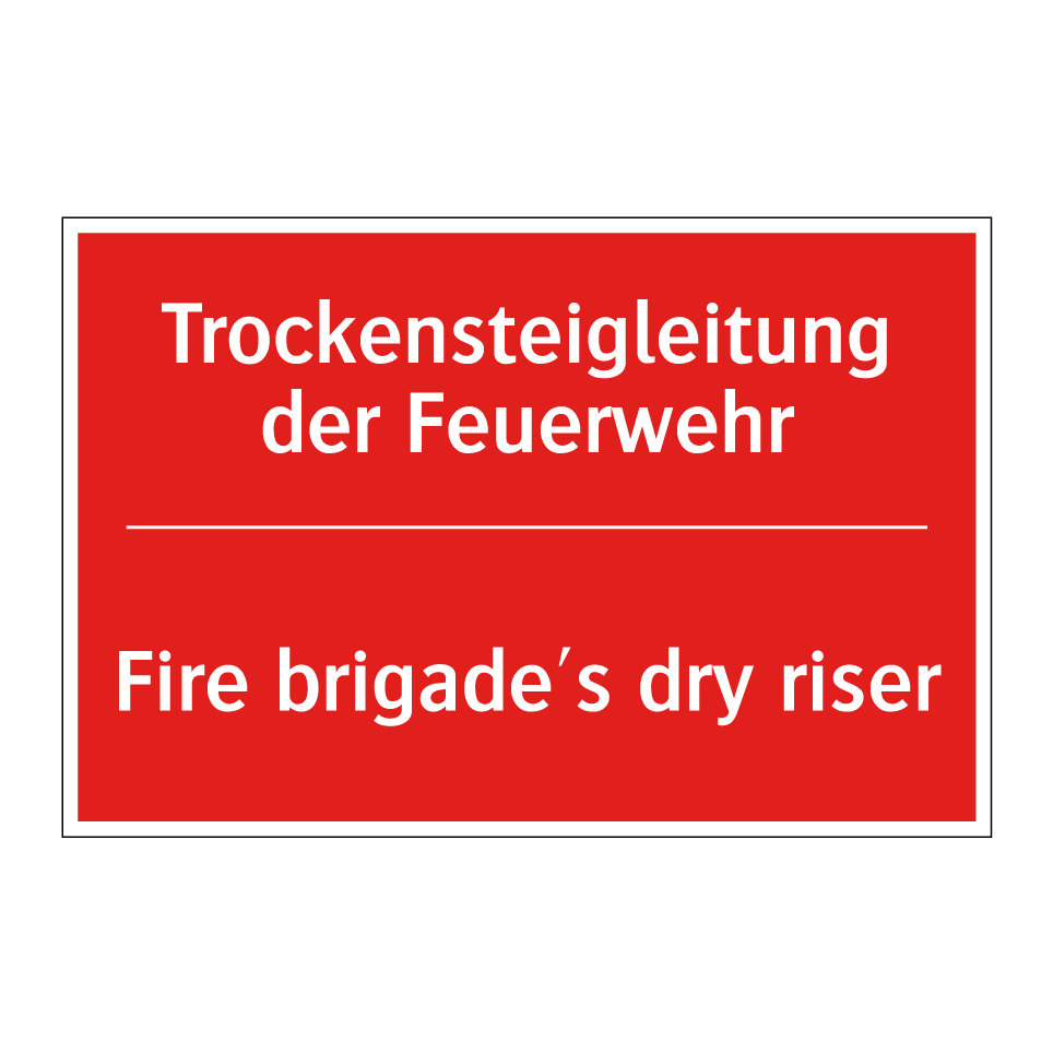 Trockensteigleitung der Feuerwehr/.../ - Fire brigade's dry riser
