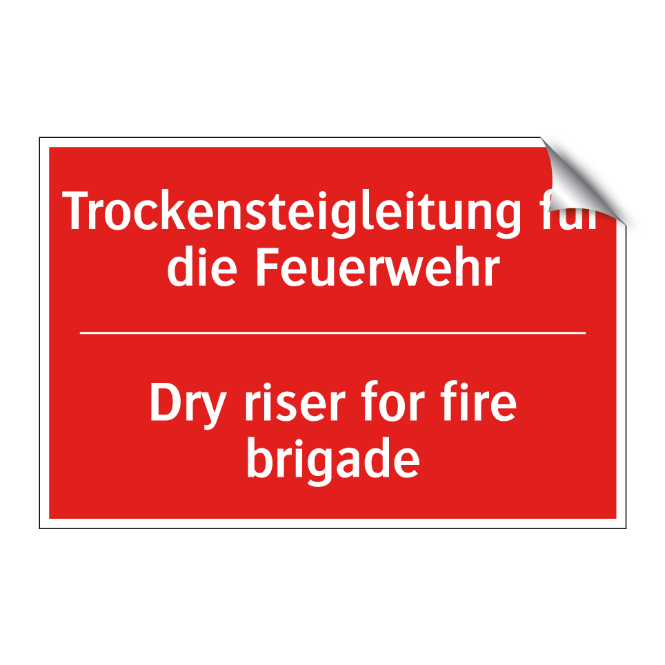 Trockensteigleitung für die Feuerwehr/.../ - Dry riser for fire brigade