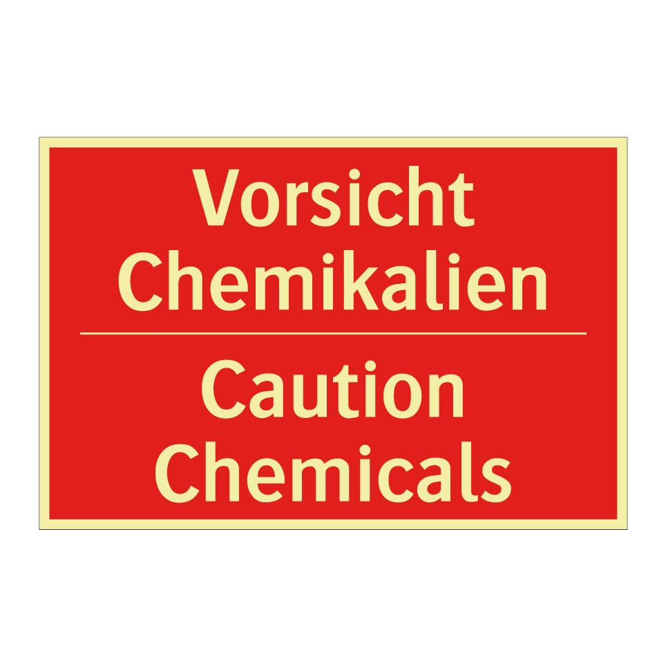 Vorsicht Chemikalien - Caution Chemicals