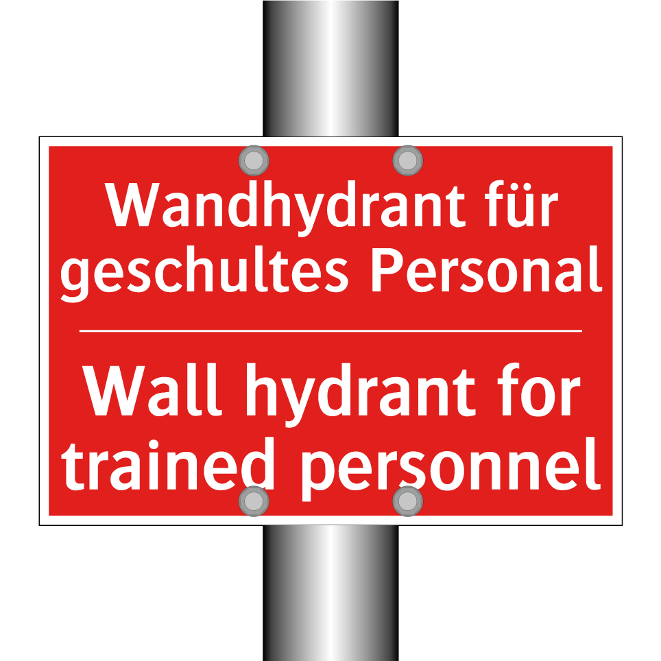 Wandhydrant für geschultes Personal/.../ - Wall hydrant for trained personnel/.../