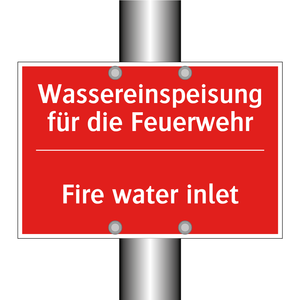 Wassereinspeisung für die Feuerwehr/.../ - Fire water inlet