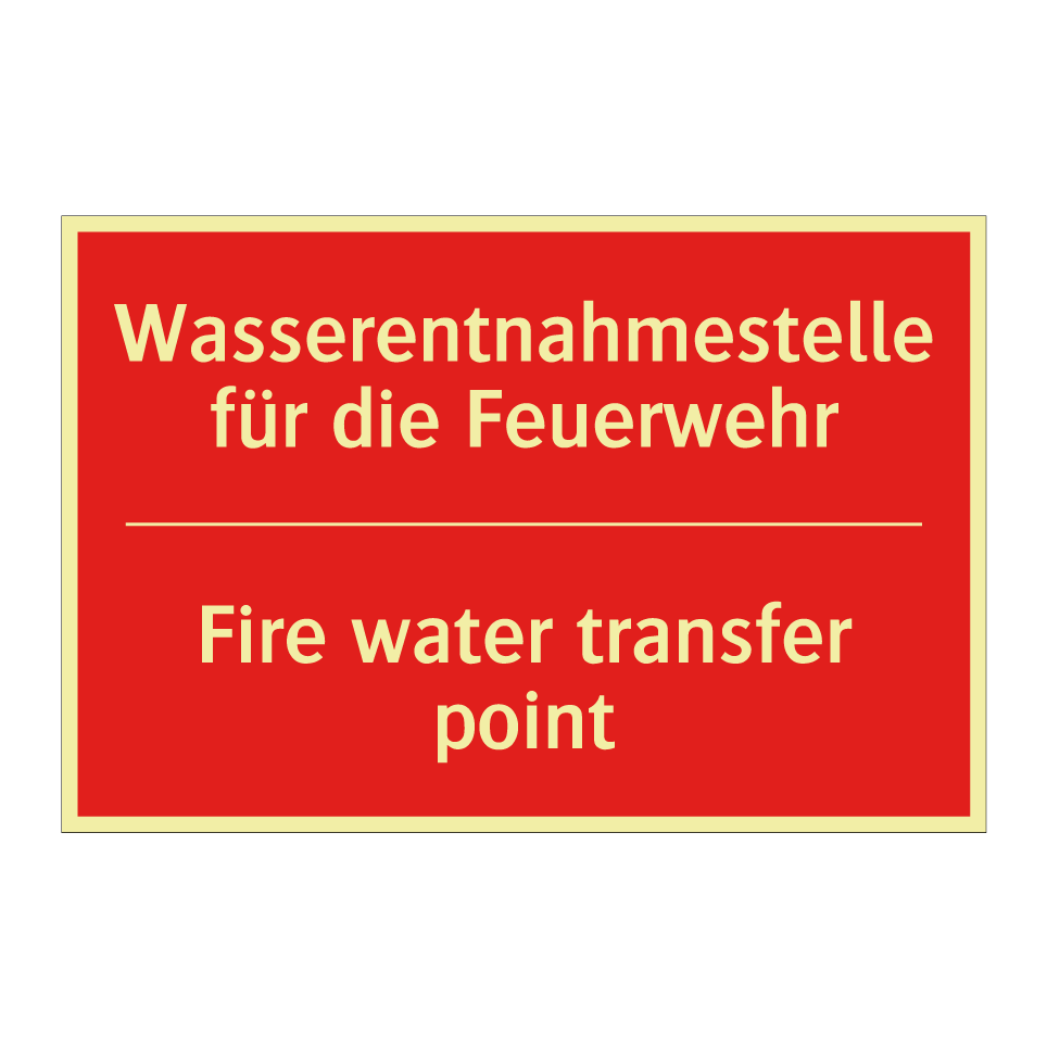 Wasserentnahmestelle für die Feuerwehr/.../ - Fire water transfer point