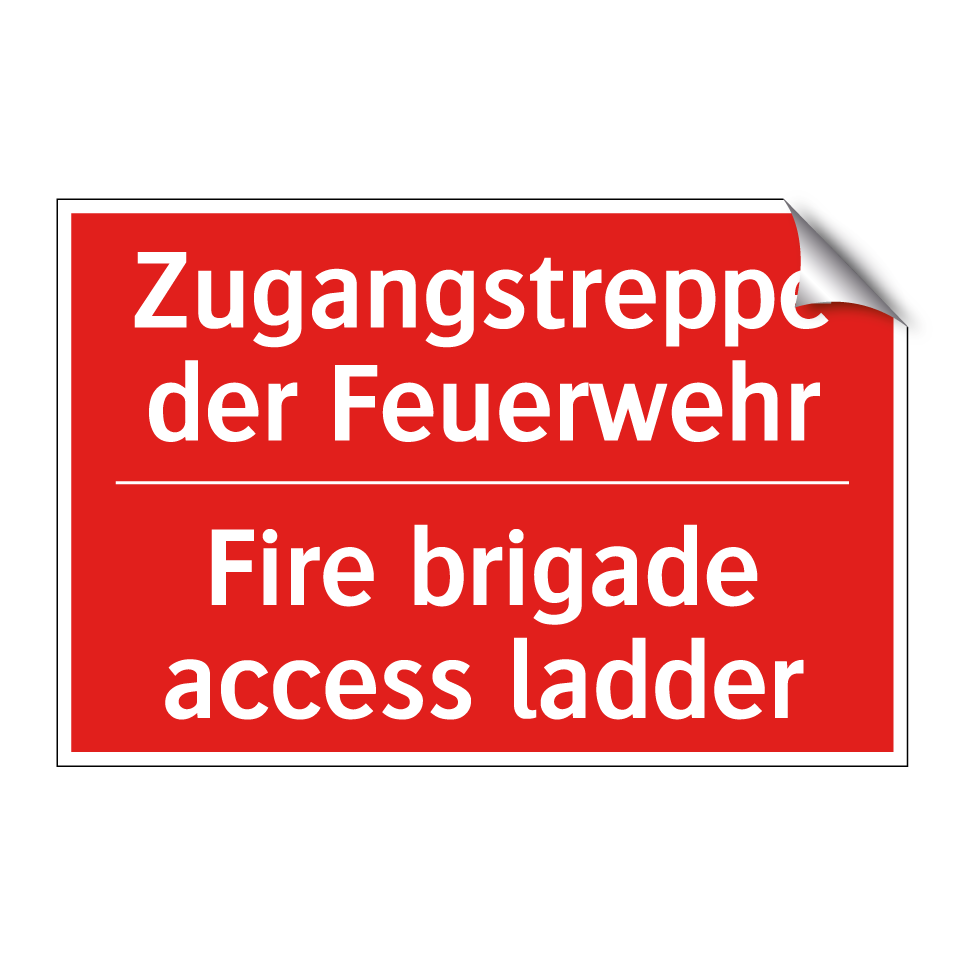 Zugangstreppe der Feuerwehr - Fire brigade access ladder